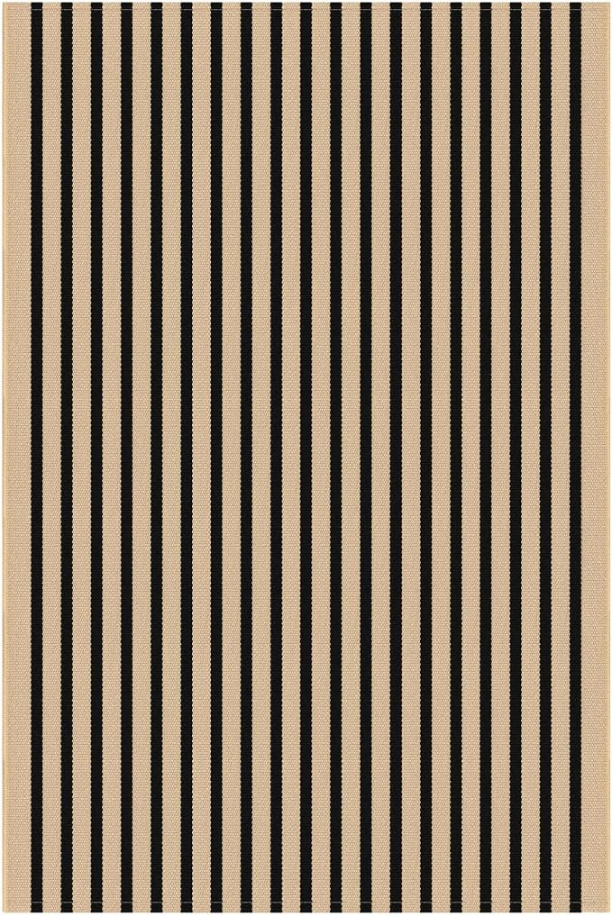 IOHOUZE Striped Area Rug 4'x6' Front Door Rugs Washable Area Rug - Image 8