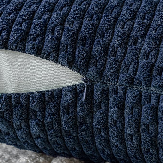 MIULEE Pack of 2 Decorative Lumbar Throw Pillow Covers 12x20 Inch Soft Boho - Image 3