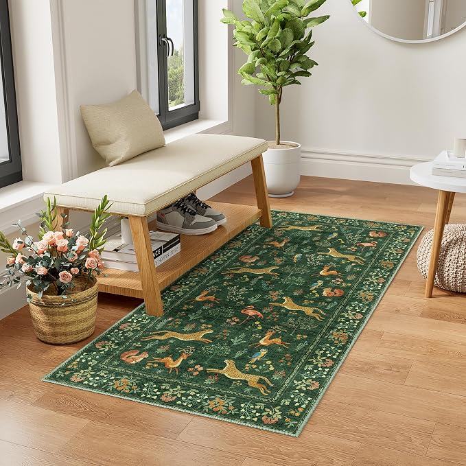 DUKINO 2x4 Rug for Hallway, Washable Kitchen Runner Rug - Image 2