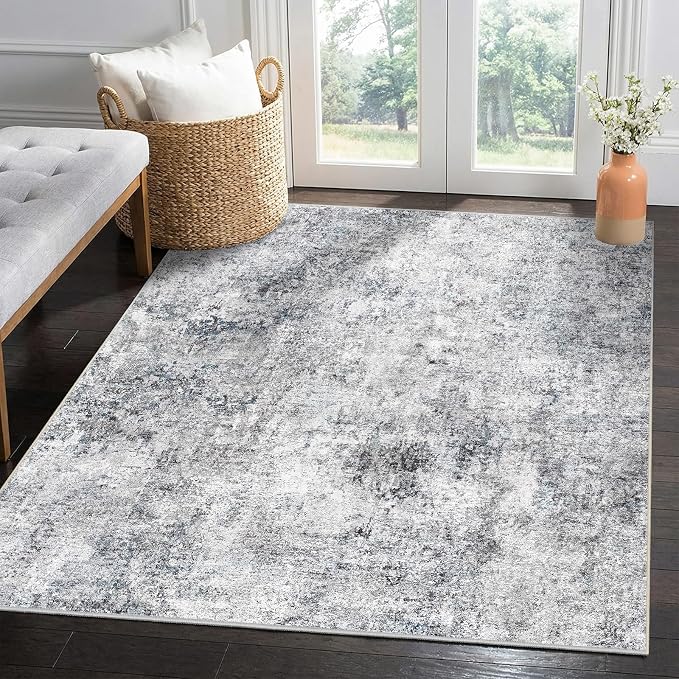 4 Square Area Rug: Washable Low Pile Carpet - Image 5