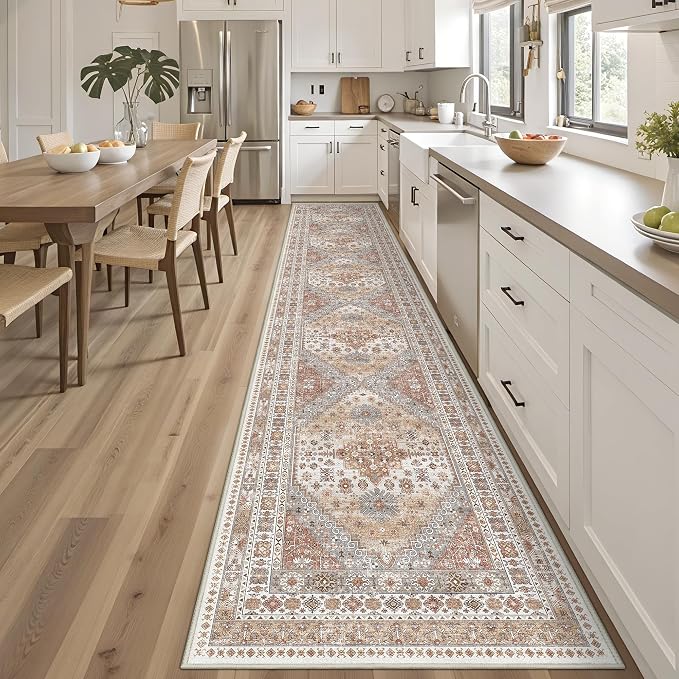 3x18 Runner Rug for Hallway, Non-Slip Long Kitchen Mats for Floor, Vintage - Image 5