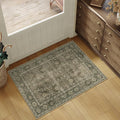 PureCozy Light Brown Entryway Area Rug 2x3 Vintage Indoor Kitchen Washable Door by PureCozy