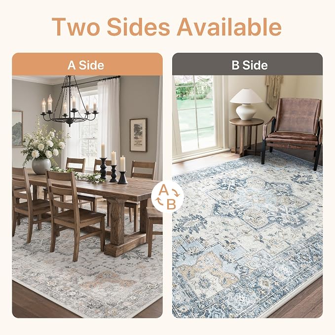GENIMO 6x9 Reversible Area Rugs - Image 3