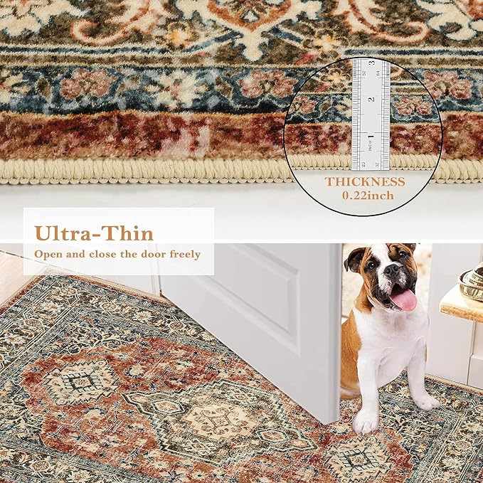 Lahome Oriental Washable Runner Rug Non Slip, 2x7 Rug Runners - Image 6