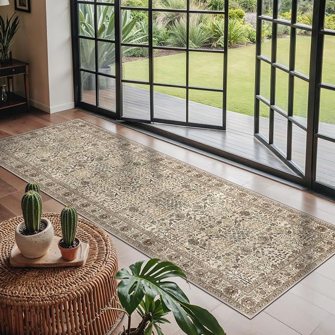 Bavni2'6''x6 Rug Runners for Hallways, Washable Runner Rug Non Slip, Vintage - Image 5