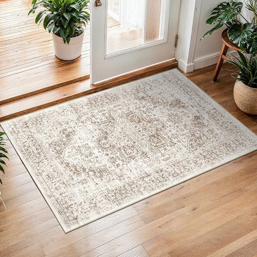 2x3 Entryway Area Rug Washable by EISUROM