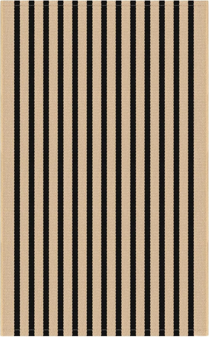 IOHOUZE Striped Area Rug 2.3'x3.6' Front Door Rugs Small Washable Area Rug - Image 8