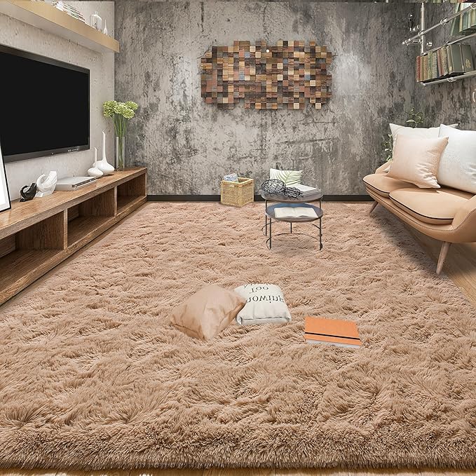 Tepook Super Soft Fluffy Rugs for Living Room, Shag 6x9 Area Rugs for Bedroom by Tepook