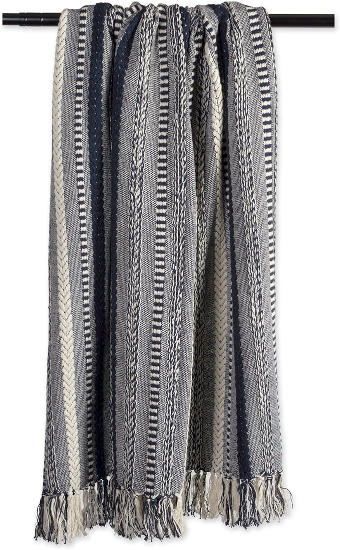 DII Braided Striped Decorative Throw Blanket - Image 4