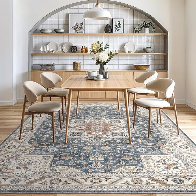 Vintage Living Room Area Rug 5x8 - Image 7