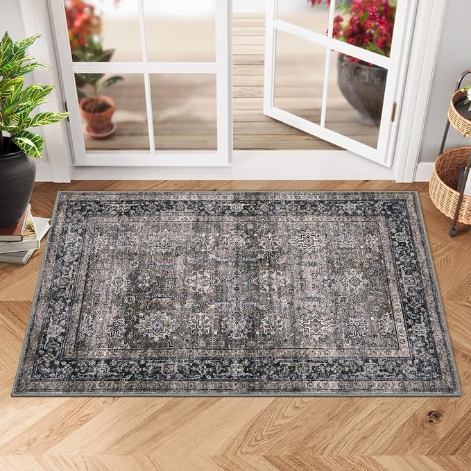 GarveeHome Area Rugs 2x3 Vintage Printed Floor Carpet by GarveeHome