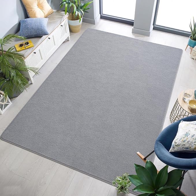 Keeko Area Rugs for Living Room Bedroom 6x9 Grey, Soft Modern Large Rugs Indoor - Image 9