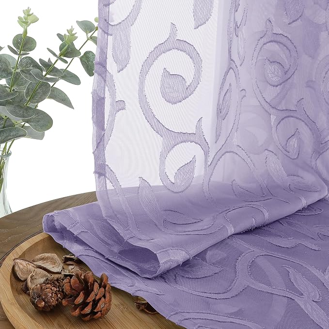 OWENIE Furman Sheer Curtains 72 inches Long - Image 7