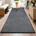 PURRUGS Dirt Trapping Door Mat 31.5" x 70", Non-Slip Machine Washable Entryway by PURRUGS