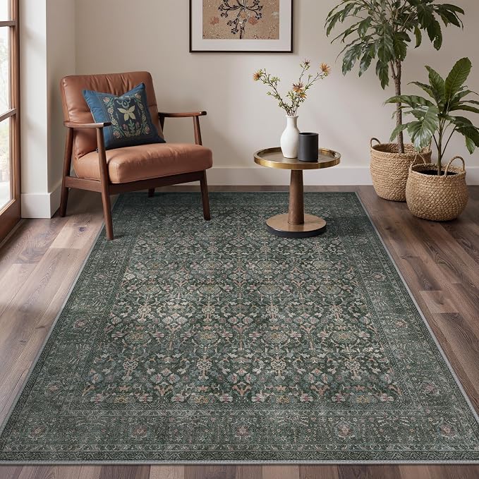 Bavni Area Rugs for Living Room, 5x7 Area Rugs Non-Slip Washable，Ultra-Thin - Image 5