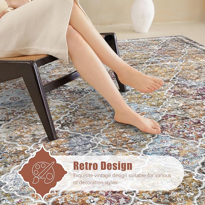 YARNSCAPE 8' x 10' Washable Area Rug - Image 4