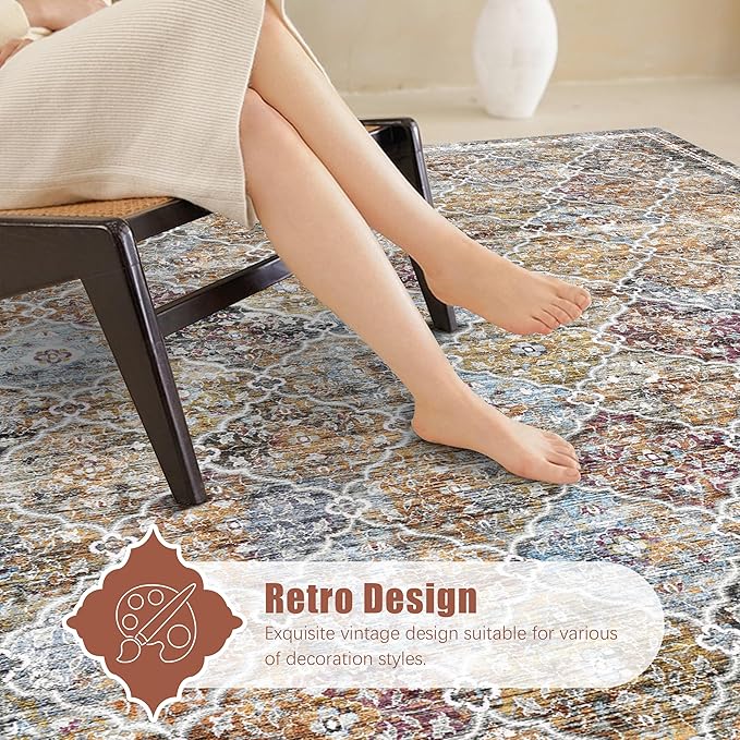 YARNSCAPE 6' x 9' Washable Area Rug - Image 4