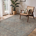 GENIMO 9x12 Area Rugs for Living Room, Machine Washable Non Slip Vintage Rugs by GENIMO