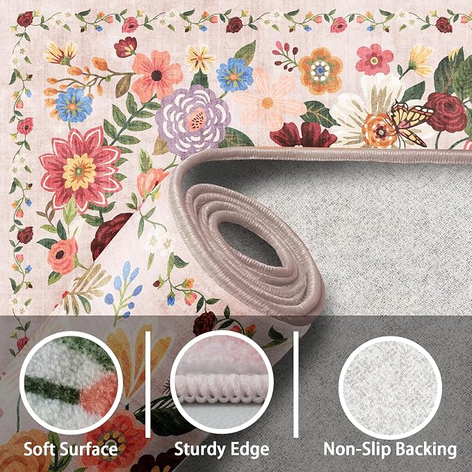 2x4 Entryway Runner Rugs, Non Slip Washable Rugs - Image 7
