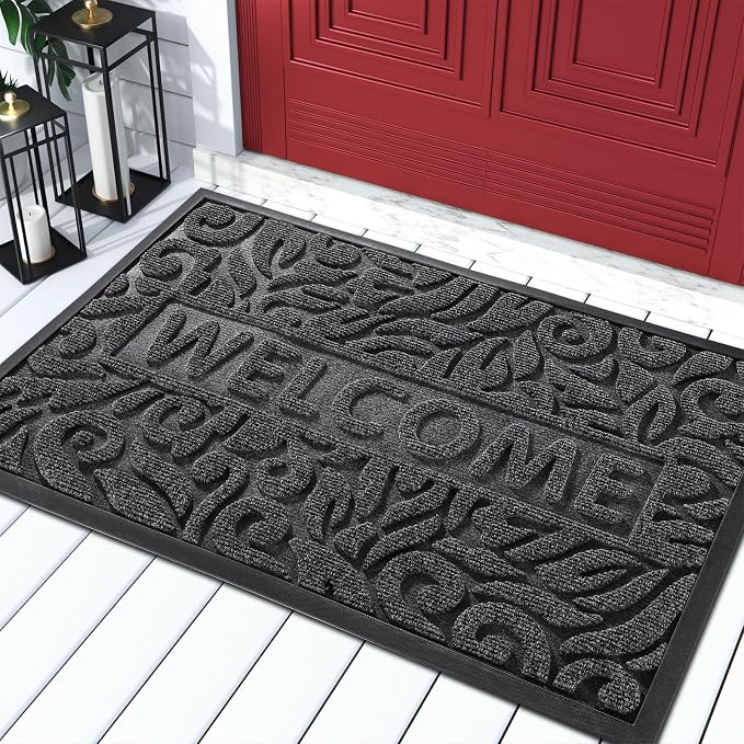 Yimobra Large Welcome Mat 36x24, Waterproof Non-Slip Outdoor Mats by Yimobra