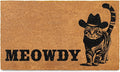 MAINEVENT Meowdy Doormat 30x17 Inch, Cat Front Door Mat by MainEventUSA