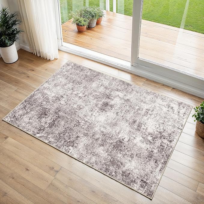 2x3 Washable Entryway Area Rug by Puino