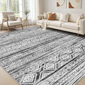 cotiled 9x12 Area Rug Living Room: Washable Boho Rugs by COTILED