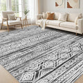 cotiled 7x9 Area Rug Living Room: Washable Boho Rugs by COTILED