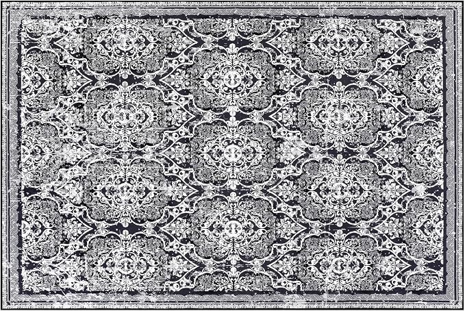 Vaukki Living Room Rug, Vintage Shaggy Soft Laundry Rug, Non Slip Kitchen Area - Image 8