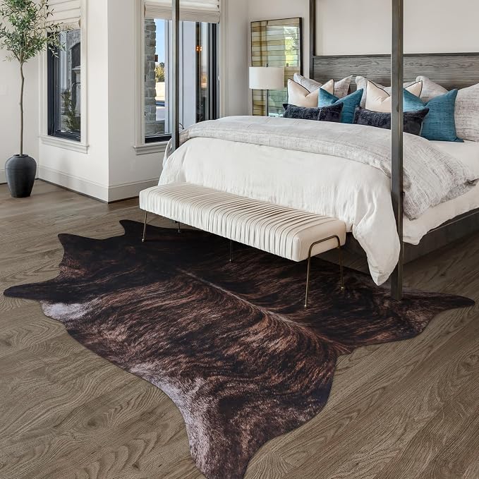 Faux Cowhide Rug: Premium Animal Skin Rug - Image 6