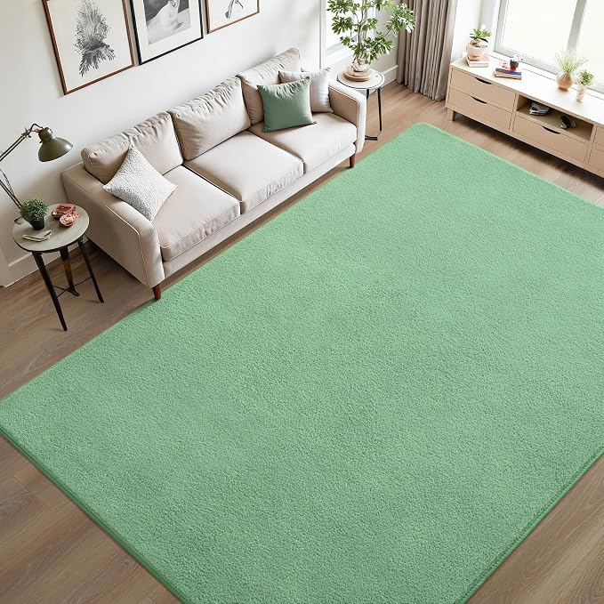 Keeko 4x6 Sage Green Area Rugs for Bedroom, Soft Modern Living Room Rug Indoor - Image 4