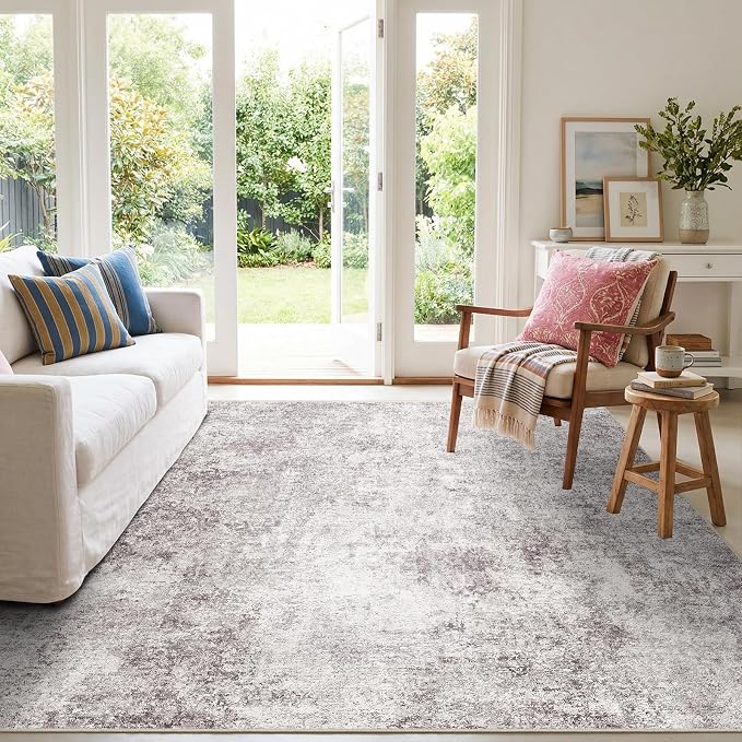 7 Square Area Rug: Washable Low Pile Carpet - Image 2