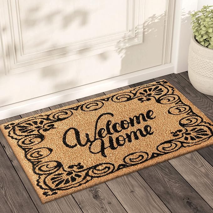 LuxUrux Welcome Mats Outdoor Coco Coir Doormat, - Image 9