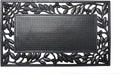 DII Rubber Doormats Collection All Weather, Leaf Border by DII