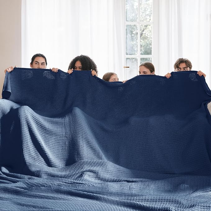 Bedsure Gentlesoft 100% Cotton Big Blanket Oversized King - Image 2
