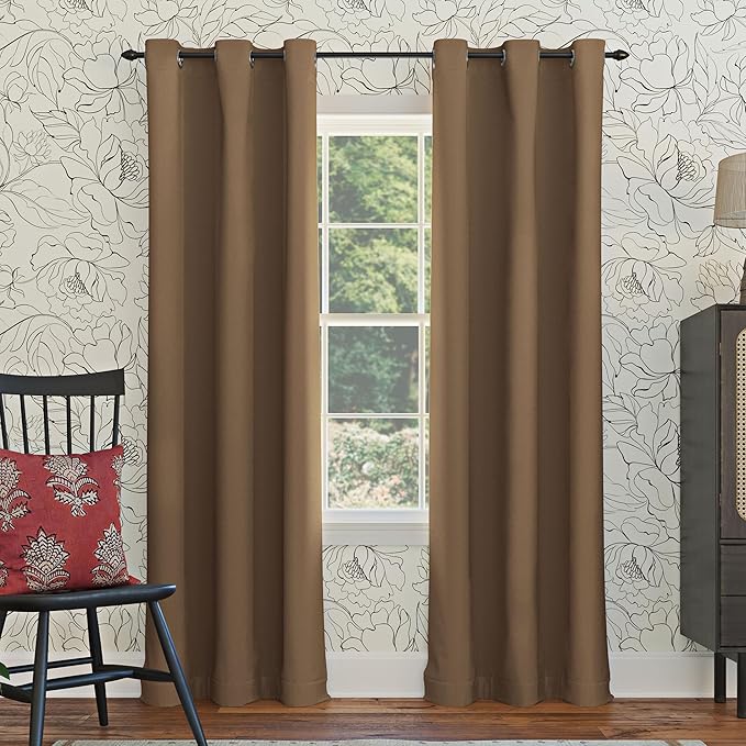 Sun Zero Easton Energy Saving Blackout Grommet Curtain Panel by SunZero%E2%84%A2