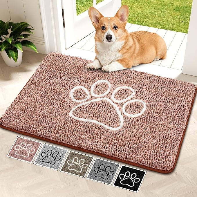 Bcoimo Super Absorbent Dog Door Mat, Pet Rugs by Bcoimo