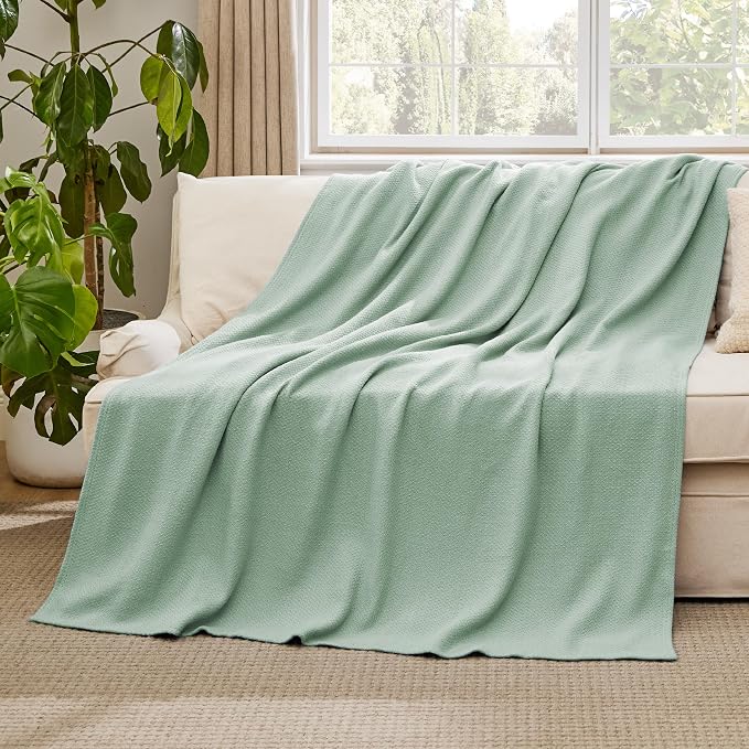 Bedsure GentleSoft 100% Cotton Blanket Twin XL Size - Image 5