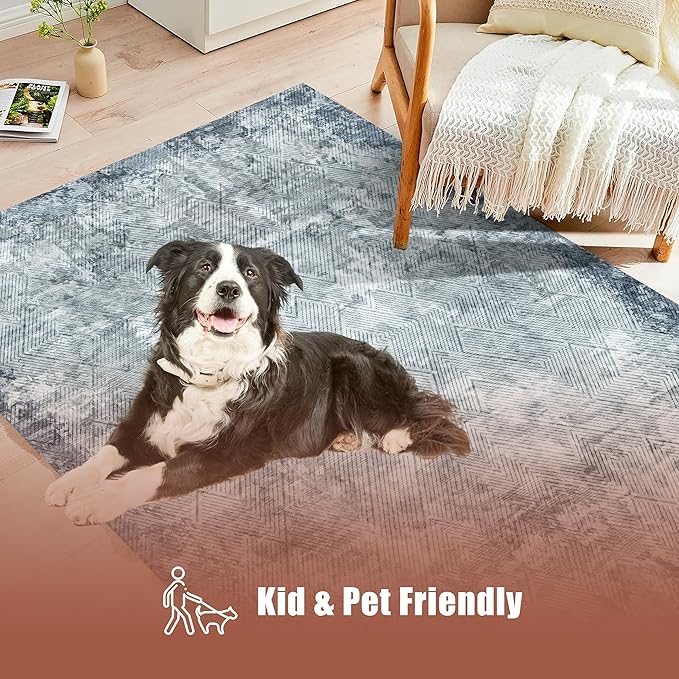 YARNSCAPE 6' x 9' Washable Area Rug - Image 5