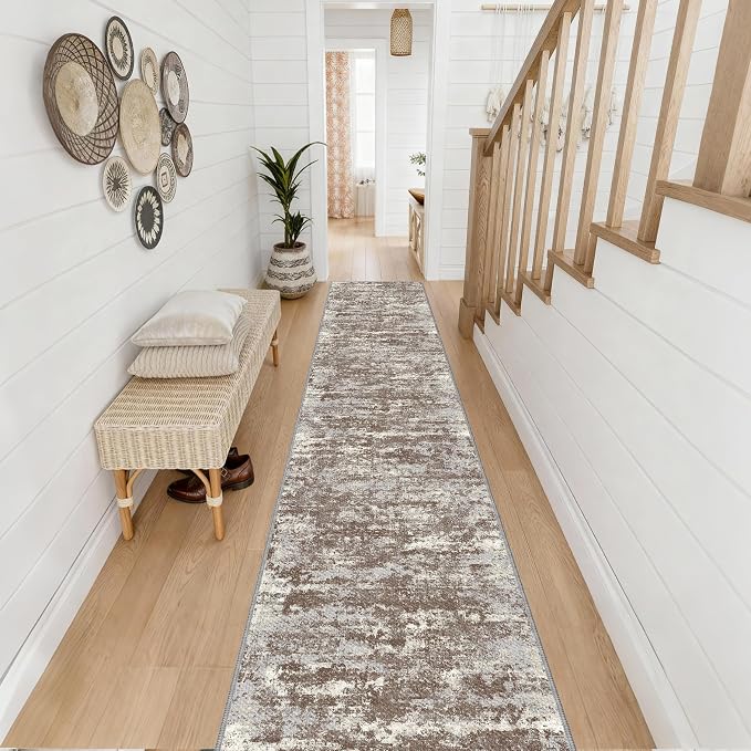 Non Slip Floor Runners for Dogs 2.6x12 Washable Runner Rug Abstract, Joint - Image 8