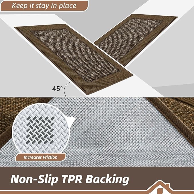BEQHAUSE Indoor Door Mat 24" x 60", Dirt Trapper Door Mats Non-Slip Entryway - Image 4