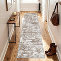 Rug Runners 2x8 Ultra Non-Slip Washable Kitchen Rug Abstract Tear and Stain by TTelephant