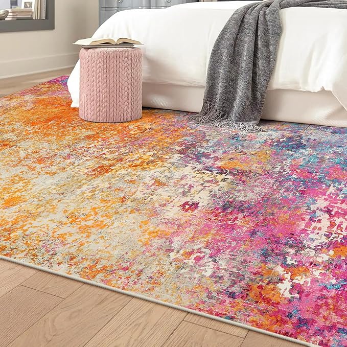 Lahome Modern Abstract Washable 5x7 Area Rugs - Image 6