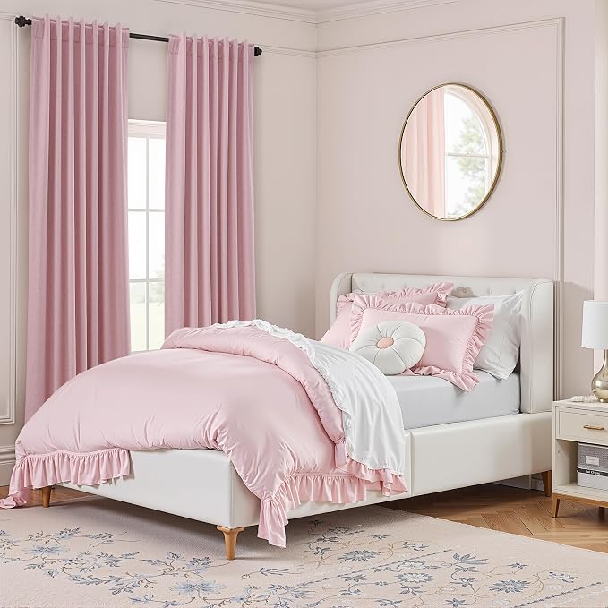 Guken 100% Blackout Curtains 84 Inch Length 2 Panels Set - Image 9