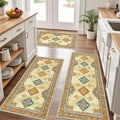 Tritard 100% Non Slip Kitchen Rugs Sets of 3 Washable Boho Kitchen Mats by Tritard