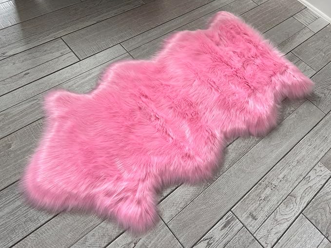 Free Shape Luxury Soft Fluffy Shag Area Rug Single and a Half 2'x4', 60x120cm by LAMBZYRUGS