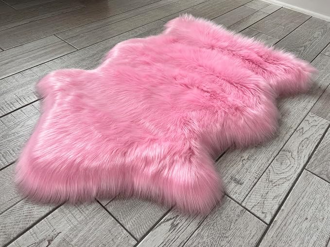 Free Shape Luxury Soft Fluffy Shag Area Rug Single 2’x3', 60x90cm by LAMBZYRUGS