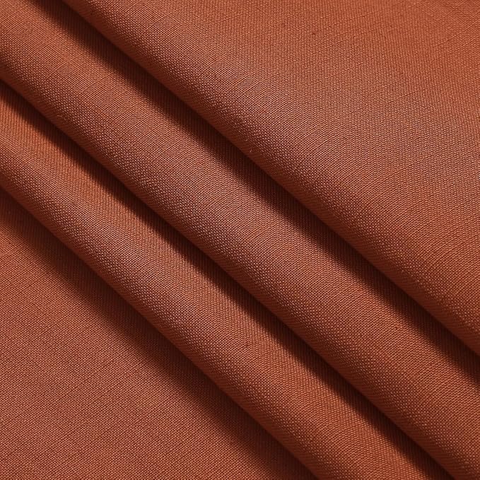 Nanspring Rustic Farmhouse Linen Curtains 96 Inches Long 2 Panel Set Back Tab - Image 9