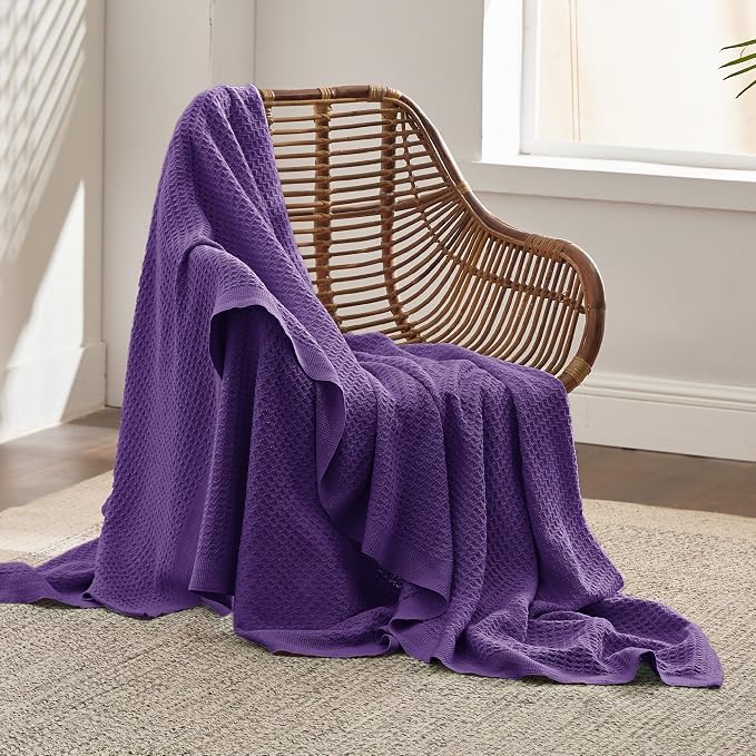 Bedsure Gentlesoft 100% Cotton Throw Blanket - Image 3