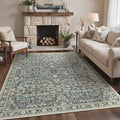 Bavni Area Rugs for Living Room, 5x7 Washable Rug Non-Slip Washable，Ultra-Thin by BAVNI